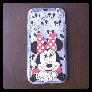 Minnie Mouse IPhone case. It will fit a 6s, 7 & 8